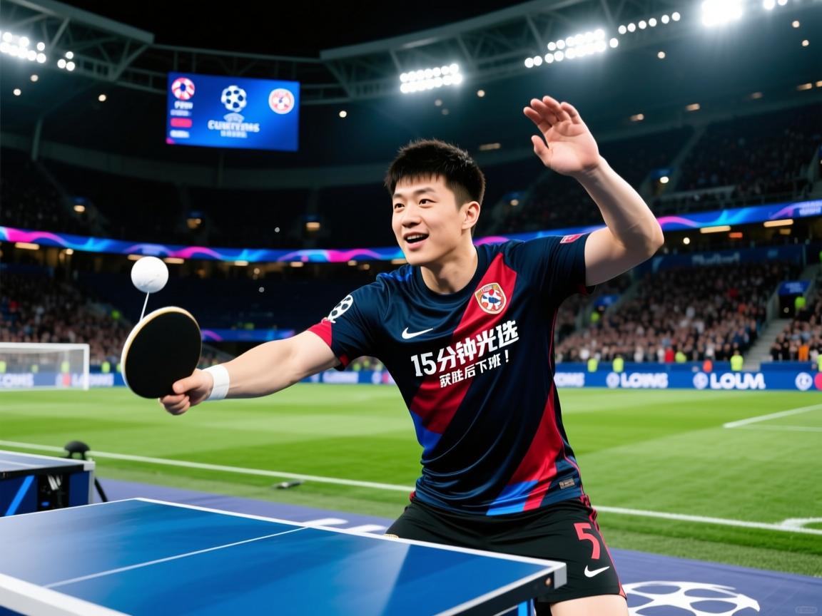 欧冠首秀，樊振东15分钟光速下班！获胜后做出球  第2张